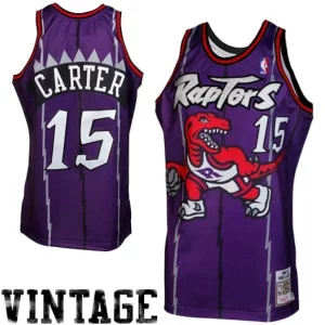 Elegante Vince Carter Toronto Raptors 1998/99 Throwback Authentic Jersey Purple  per la Gara Importante