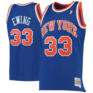 Raffinato Patrick Ewing New York Knicks 1991/92 Hardwood Classics Swingman Jersey Blue  per la Gara Importante