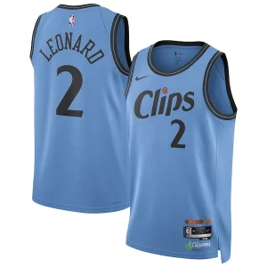 Cool Prestigioso Kawhi Leonard LA Clippers Nike Unisex 2024/25 Swingman Player Jersey City Edition Light Blue  per la Gara Importante