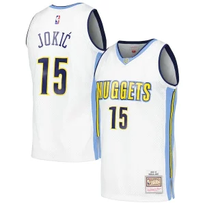 Resistente Trendy Magnifico Nikola Jokic Denver Nuggets 2016/17 Throwback Swingman Jersey White  per la Gara Importante