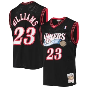 Versatile Meraviglioso Attraente Lou Williams Philadelphia 76ers 2005/06 Hardwood Classics Swingman Jersey Black  per la Gara Importante