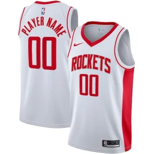 Incantevole Stupendo Ottimo Houston Rockets Nike 2020/21 Swingman Custom Jersey Association Edition White  per la Gara Importante