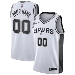 Magnifico Duraturo San Antonio Spurs Nike Custom Swingman Jersey White Association Edition  per la Gara Importante