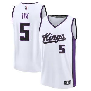 Carino Comodo De'Aaron Fox Sacramento Kings Fast Break Replica Player Jersey Association Edition White  per la Gara Importante