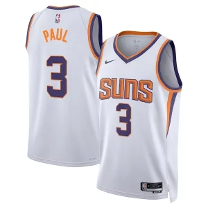 Raffinato Robusto Resistente Chris Paul Phoenix Suns Nike Unisex Swingman Jersey Association Edition White/Purple  per la Gara Importante