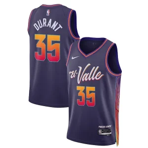 Versatile Resistente Kevin Durant Phoenix Suns Nike Unisex 2023/24 Swingman Jersey Purple City Edition  per la Gara Importante