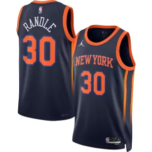 Classico Julius Randle New York Knicks Jordan Brand Unisex Swingman Jersey Statement Edition Navy  per la Gara Importante