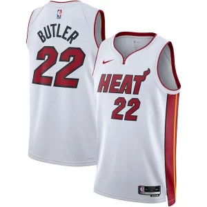 Robusto Jimmy Butler Miami Heat Nike Unisex Swingman Jersey Association Edition White  per la Gara Importante