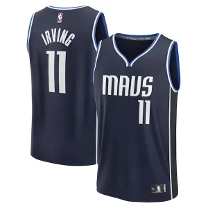 Comodo Delizioso Magnifico Kyrie Irving Dallas Mavericks Fast Break Replica Player Jersey Statement Edition Navy  per la Gara Importante