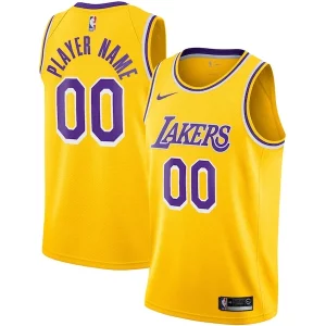 Resistente Attraente Robusto Los Angeles Lakers Nike 2020/21 Swingman Custom Jersey Icon Edition Gold  per la Gara Importante