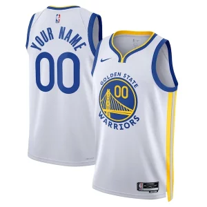 Accattivante Lussuoso Golden State Warriors Nike Unisex Swingman Custom Jersey White Association Edition  per la Gara Importante