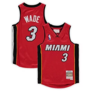 Versatile Bellissimo Dwyane Wade Miami Heat Preschool 2005 06 Hardwood Classics Player Jersey Red  per la Gara Importante