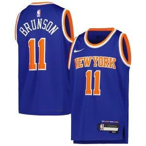 Delizioso Incantevole Fascinante Jalen Brunson New York Knicks Nike Youth Swingman Jersey Icon Edition Blue  per la Gara Importante