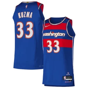 Incantevole Versatile Kyle Kuzma Washington Wizards Nike Authentic Player Jersey City Edition Royal  per la Gara Importante