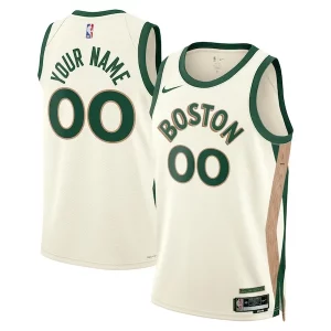 Versatile Boston Celtics Nike Unisex 2023/24 Custom Swingman Jersey White City Edition  per la Gara Importante