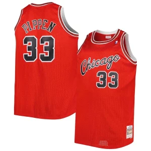 Gorgeous Meraviglioso Lussuoso Scottie Pippen Chicago Bulls Big & Tall Hardwood Classics 2003/04 Swingman Jersey Red  per la Gara Importante