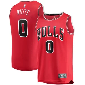 Trendy Splendido Prestigioso Coby White Chicago Bulls Youth Fast Break Replica Player Jersey Icon Edition Red  per la Gara Importante