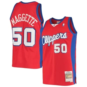 Moderno Delizioso Corey Maggette LA Clippers 2001/02 Hardwood Classics Swingman Jersey Red  per la Gara Importante