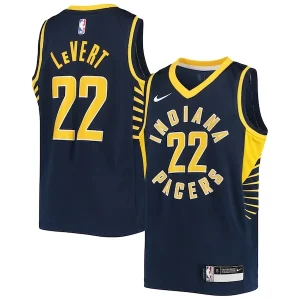 Raffinato Caris LeVert Indiana Pacers Nike Youth Swingman Jersey Icon Edition Navy  per la Gara Importante