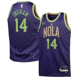 Versatile Eccezionale Brandon Ingram New Orleans Pelicans Nike Youth 2024/25 Swingman Player Jersey City Edition Purple  per la Gara Importante