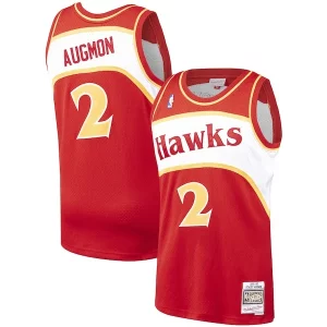 Accattivante Fascinante Cool Stacey Augmon Atlanta Hawks 1991/92 Hardwood Classics Swingman Jersey Red  per la Gara Importante