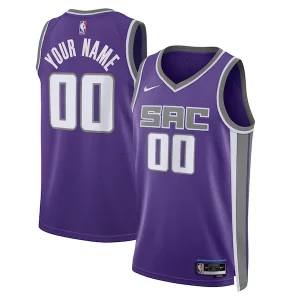 Stupendo Resistente Gorgeous Sacramento Kings Nike Unisex Swingman Custom Jersey Purple Icon Edition  per la Gara Importante