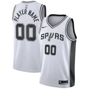 Fantastico San Antonio Spurs Nike 2020/21 Swingman Custom Jersey Association Edition White  per la Gara Importante