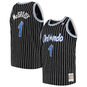Accattivante Tracy McGrady Orlando Magic 2003/04 Big & Tall Hardwood Classics Swingman Jersey Black/Blue  per la Gara Importante