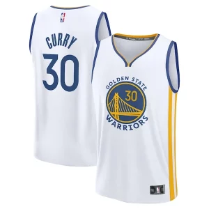 Incantevole Versatile Stephen Curry Golden State Warriors Youth Fast Break Replica Player Jersey Association Edition White  per la Gara Importante