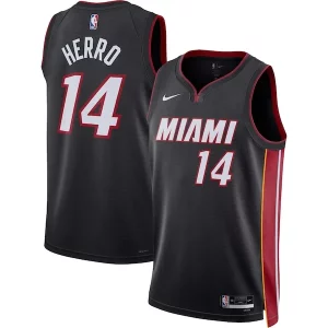 Prestigioso Magnifico Tyler Herro Miami Heat Nike Unisex Swingman Jersey Icon Edition Black  per la Gara Importante