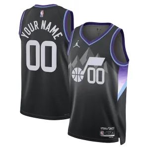 Gorgeous Resistente Bellissimo Utah Jazz Jordan Brand Unisex 2024/25 Custom Swingman Jersey Statement Edition Black  per la Gara Importante