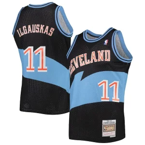 Fantastico Carino Zydrunas Ilgauskas Cleveland Cavaliers Hardwood Classics Swingman Jersey Black  per la Gara Importante