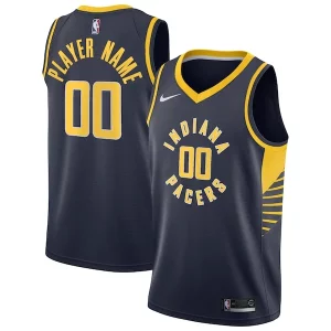 Attraente Prestigioso Comodo Indiana Pacers Nike 2020/21 Swingman Custom Jersey Icon Edition Navy  per la Gara Importante