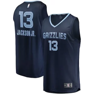 Delizioso Incantevole Jaren Jackson Jr. Memphis Grizzlies Replica Fast Break Jersey Navy Icon Edition  per la Gara Importante