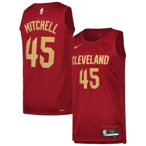 Attraente Gorgeous Magnifico Donovan Mitchell Cleveland Cavaliers Nike Swingman Player Jersey Icon Edition Wine  per la Gara Importante