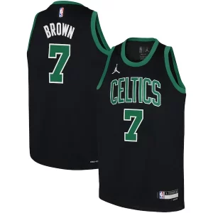 Prestigioso Comodo Jaylen Brown Boston Celtics Jordan Brand Youth Swingman Jersey Statement Edition Black  per la Gara Importante
