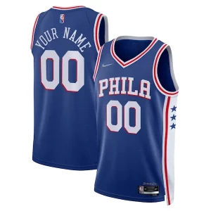 Attraente Versatile Magnifico Philadelphia 76ers Nike 2021/22 Diamond Swingman Custom Jersey Icon Edition Royal  per la Gara Importante
