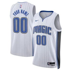 Attraente Orlando Magic Nike Unisex Swingman Custom Jersey White Association Edition  per la Gara Importante