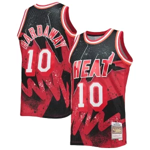 Elegante Tim Hardaway Miami Heat Hardwood Classics 1996/97 Hyper Hoops Swingman Jersey Scarlet  per la Gara Importante