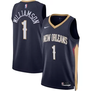 Incantevole Magnifico Zion Williamson New Orleans Pelicans Nike Unisex Swingman Jersey Icon Edition Navy/White  per la Gara Importante