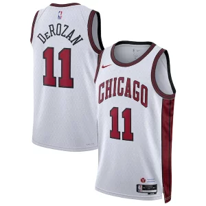 Gorgeous DeMar DeRozan Chicago Bulls Nike Unisex 2022/23 Swingman Jersey City Edition White  per la Gara Importante