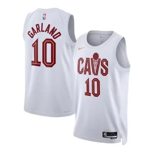 Delizioso Pratico Darius Garland Cleveland Cavaliers Nike Unisex Swingman Jersey Association Edition White/Wine  per la Gara Importante