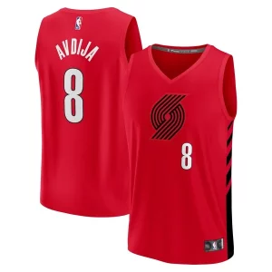 Lussuoso Moderno Deni Avdija Portland Trail Blazers Fast Break Player Jersey Statement Edition Red  per la Gara Importante