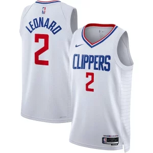 Lussuoso Fascinante Kawhi Leonard LA Clippers Nike Unisex Swingman Jersey Association Edition White/Royal  per la Gara Importante