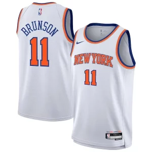 Lussuoso Jalen Brunson New York Knicks Nike Youth Association Swingman Jersey White  per la Gara Importante