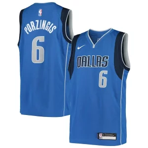 Bellissimo Accattivante Kristaps Porzingis Dallas Mavericks Nike Youth Swingman Jersey Icon Edition Blue  per la Gara Importante