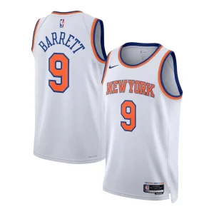Bellissimo RJ Barrett New York Knicks Nike Unisex Swingman Jersey Association Edition White  per la Gara Importante