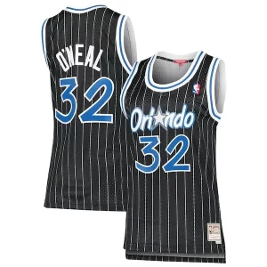 Robusto Shaquille O'Neal Orlando Magic Women's 1995/96 Hardwood Classics Swingman Jersey Black  per la Gara Importante