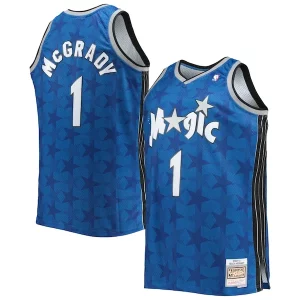 Pratico Tracy McGrady Orlando Magic Big & Tall 2000/01 Hardwood Classics Swingman Jersey Blue/Black  per la Gara Importante