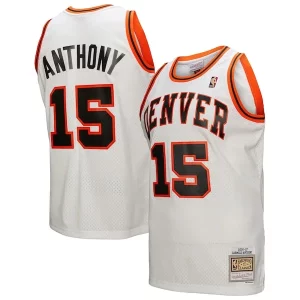 Cool Fascinante Prestigioso Carmelo Anthony Denver Nuggets 2006/07 Swingman Jersey White  per la Gara Importante